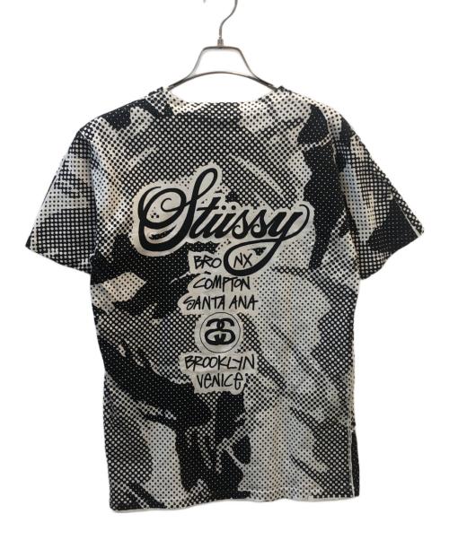 stussy（ステューシー）stussy (ステューシー) 半袖Tシャツ　ドット柄 ホワイト サイズ:Sの古着・服飾アイテム