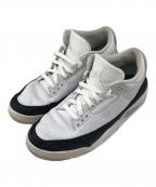 NIKE×FRAGMENT DESIGNナイキ×フラグメントデザイン）の古着「AIR JORDAN3 RETRO SP」｜ホワイト×ブラック