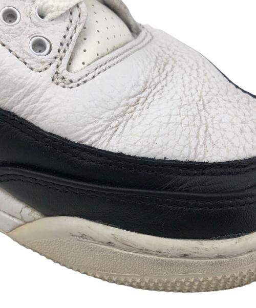 NIKE（ナイキ）NIKE (ナイキ) FRAGMENT DESIGN (フラグメントデザイン) AIR JORDAN3 RETRO SP ホワイト×ブラック サイズ:27.5cmの古着・服飾アイテム