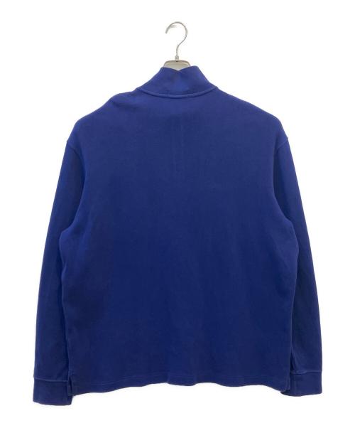 POLO RALPH LAUREN（ポロ・ラルフローレン）POLO RALPH LAUREN (ポロ・ラルフローレン) ハーフジップスウェット ブルー サイズ:XLの古着・服飾アイテム