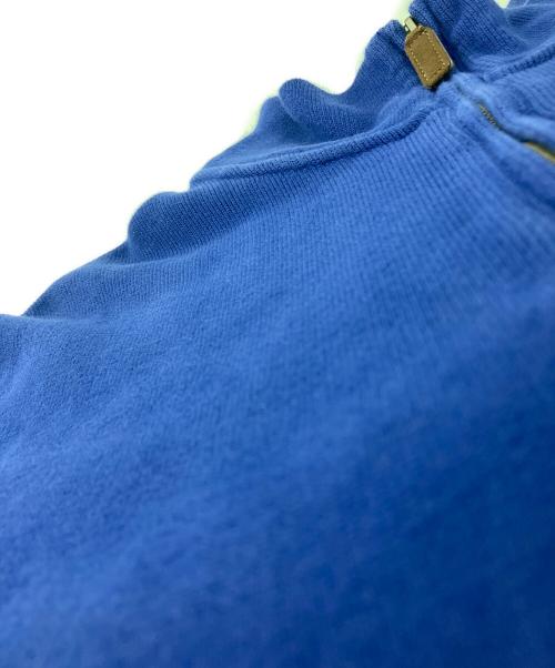 POLO RALPH LAUREN（ポロ・ラルフローレン）POLO RALPH LAUREN (ポロ・ラルフローレン) ハーフジップスウェット ブルー サイズ:XLの古着・服飾アイテム