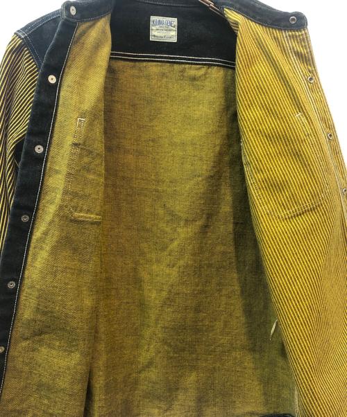 KOJIMA GENES（コジマジーンズ）KOJIMA GENES (コジマジーンズ) ワークジャケット ネイビー×イエロー サイズ:Ｌの古着・服飾アイテム