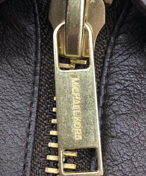 MICHAEL KORS（マイケル・コース）MICHAEL KORS (マイケル・コース) ディストレストジップアップジャケット ブラウン サイズ:Ｓ 未使用品の古着・服飾アイテム