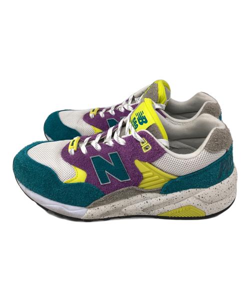 NEW BALANCE（ニューバランス）NEW BALANCE (ニューバランス) スニーカー グリーン×パープル サイズ:27.5cmの古着・服飾アイテム