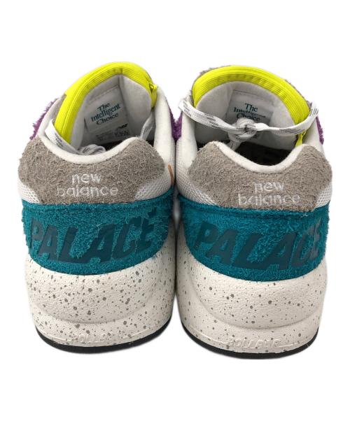 NEW BALANCE（ニューバランス）NEW BALANCE (ニューバランス) スニーカー グリーン×パープル サイズ:27.5cmの古着・服飾アイテム