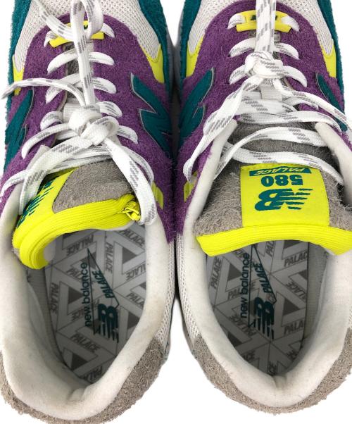 NEW BALANCE（ニューバランス）NEW BALANCE (ニューバランス) スニーカー グリーン×パープル サイズ:27.5cmの古着・服飾アイテム