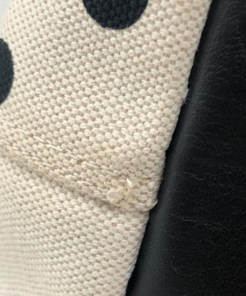 BALENCIAGA（バレンシアガ）BALENCIAGA (バレンシアガ) キャンバストートバッグ　ネイビーカバスS ホワイト×ブラックの古着・服飾アイテム