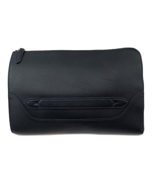PELLE MORBIDA（ペッレモルビダ）PELLE MORBIDA (ペッレモルビダ) クラッチバッグ ネイビー サイズ:記載なしの古着・服飾アイテム