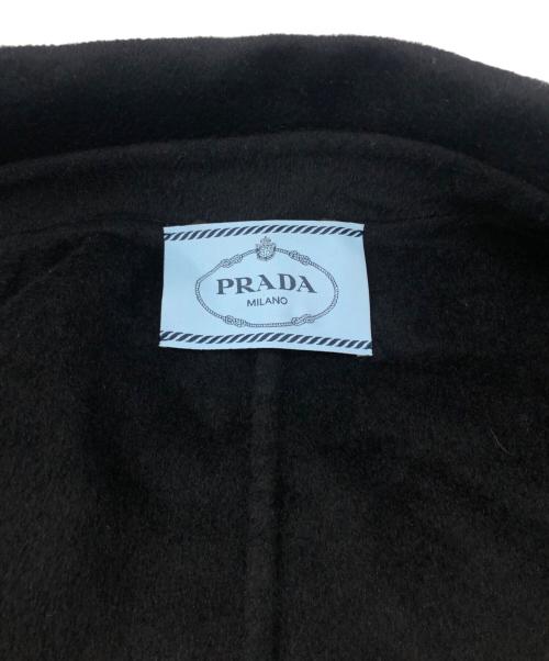 PRADA（プラダ）PRADA (プラダ) ウールコート ブラック サイズ:40の古着・服飾アイテム