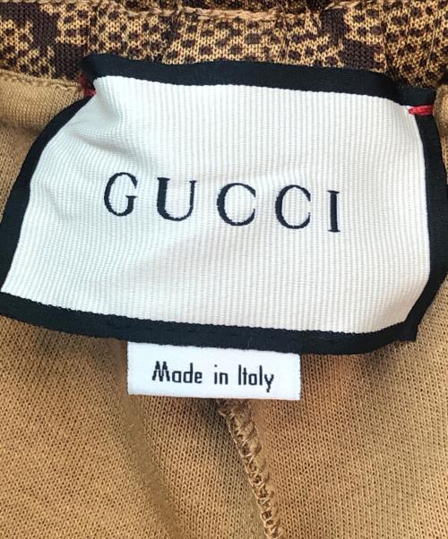 GUCCI（グッチ）GUCCI (グッチ) GGテクニカルジャージージョギングパンツ ブラウン サイズ:XSの古着・服飾アイテム