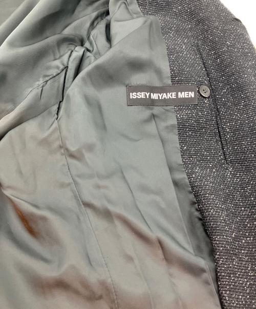 ISSEY MIYAKE MEN（イッセイミヤケメン）ISSEY MIYAKE MEN (イッセイミヤケメン) ツイードコート ブラック サイズ:3の古着・服飾アイテム