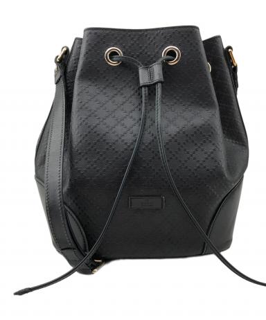 中古・古着通販】GUCCI (グッチ) 巾着ショルダーバッグ ブラック