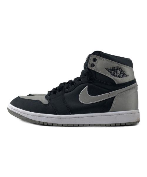 NIKE（ナイキ）NIKE (ナイキ) ハイカットスニーカー　AIR JORDAN1 RETRO HIGH ブラック×グレー サイズ:27㎝の古着・服飾アイテム