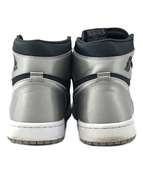 NIKE（ナイキ）NIKE (ナイキ) ハイカットスニーカー　AIR JORDAN1 RETRO HIGH ブラック×グレー サイズ:27㎝の古着・服飾アイテム