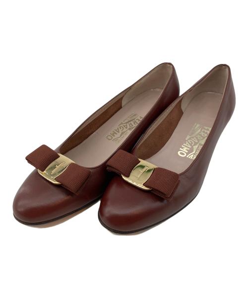 Salvatore Ferragamo（サルヴァトーレ フェラガモ）Salvatore Ferragamo (サルヴァトーレ フェラガモ) パンプス ブラウン サイズ:6 1/2の古着・服飾アイテム