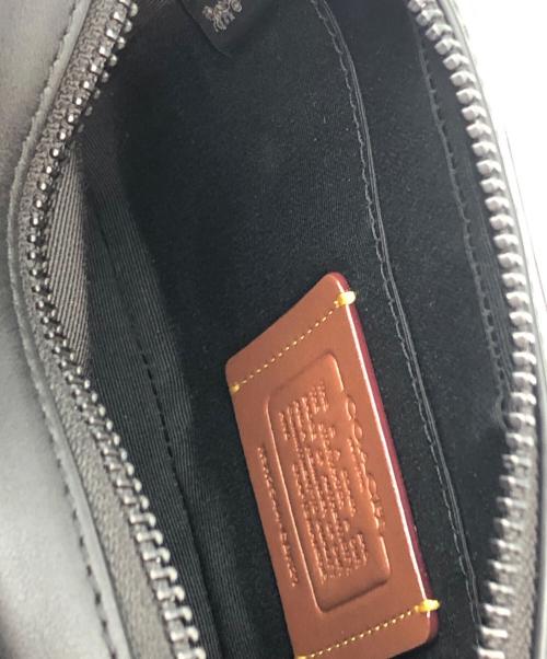 COACH（コーチ）COACH (コーチ) ショルダーバッグ　シグネチャー グレー×ブラックの古着・服飾アイテム