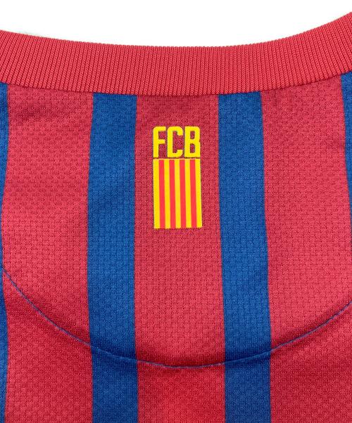 FCバルセロナ（エフシーバルセロナ）FCバルセロナ (エフシーバルセロナ) サッカーユニフォーム FCバルセロナ 11/12 ホーム エンジ×ネイビー サイズ:Ｌの古着・服飾アイテム