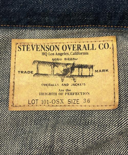Stevenson Overall Co.（スティーブンソンオーバーオール）Stevenson Overall Co. (スティーブンソンオーバーオール) デニムジャケット インディゴ サイズ:36の古着・服飾アイテム