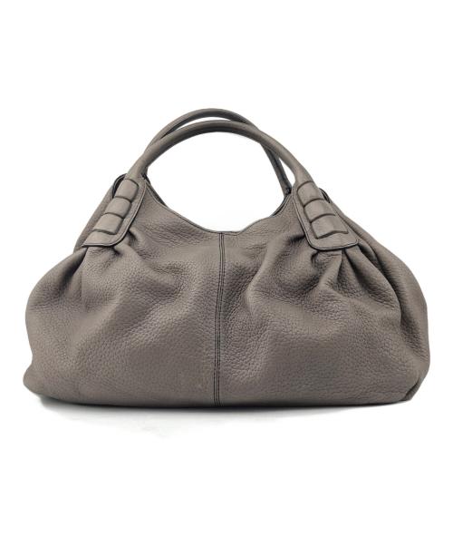 TOD'S（トッズ）TOD'S (トッズ) レザートートバッグ ベージュの古着・服飾アイテム