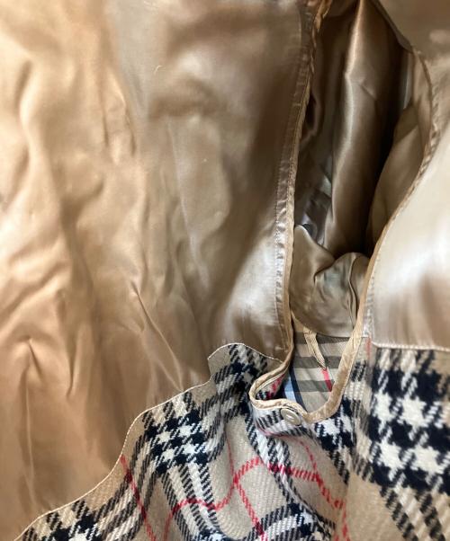 Burberry's（バーバリーズ）Burberry's (バーバリーズ) ライナー付コート 裏ノバチェック グリーン サイズ:LLの古着・服飾アイテム
