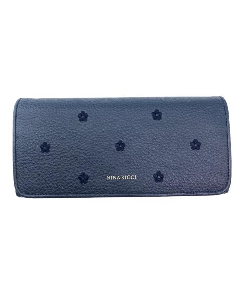 NINA RICCI（ニナリッチ）NINA RICCI (ニナリッチ) 長財布 ネイビーの古着・服飾アイテム