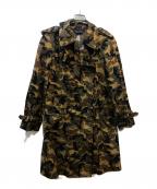 COMME des GARCONSコムデギャルソン）の古着「トレンチコート　KX-814190」｜グリーン×ベージュ