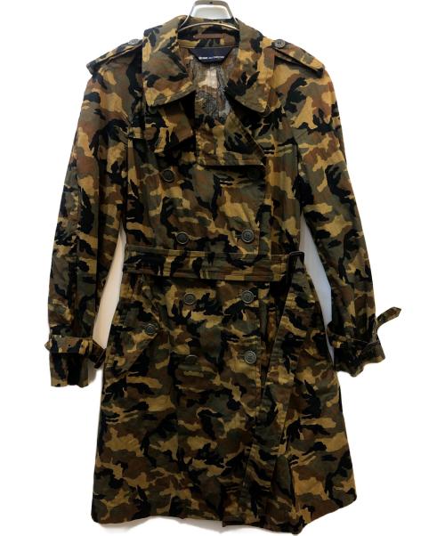 COMME des GARCONS（コムデギャルソン）COMME des GARCONS (コムデギャルソン) トレンチコート　KX-814190 グリーン×ベージュ サイズ:記載なしの古着・服飾アイテム