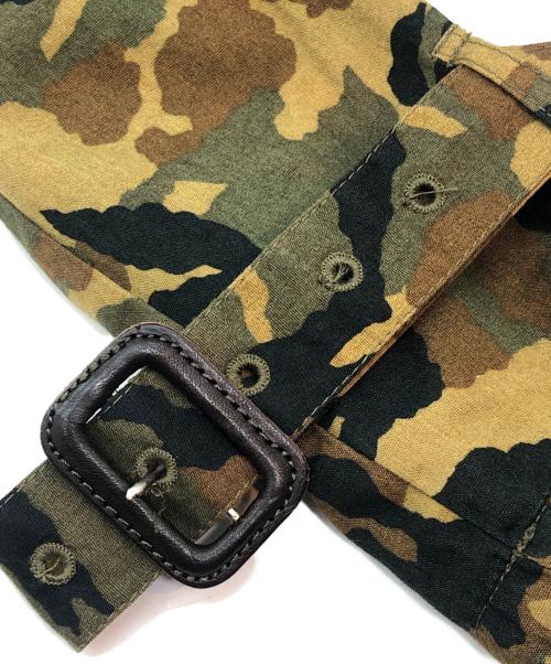 COMME des GARCONS（コムデギャルソン）COMME des GARCONS (コムデギャルソン) トレンチコート　KX-814190 グリーン×ベージュ サイズ:記載なしの古着・服飾アイテム