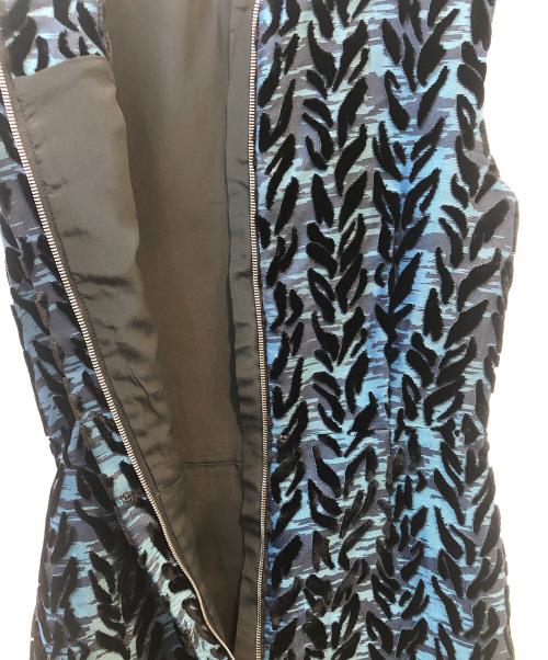 BALENCIAGA（バレンシアガ）BALENCIAGA (バレンシアガ) ノースリーブ・キャミソールワンピース ブルー サイズ:36の古着・服飾アイテム