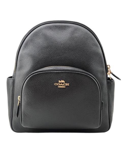 COACH（コーチ）COACH (コーチ) レザーリュック ブラックの古着・服飾アイテム