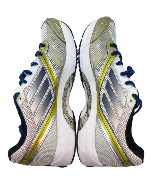 adidas（アディダス）adidas (アディダス) スポーツシューズ　adizero ホワイト×イエロー サイズ: 26cmの古着・服飾アイテム