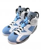 NIKEナイキ）の古着「ハイカットスニーカー　AIR JORDAN 6 RETRO」｜スカイブルー×ホワイト