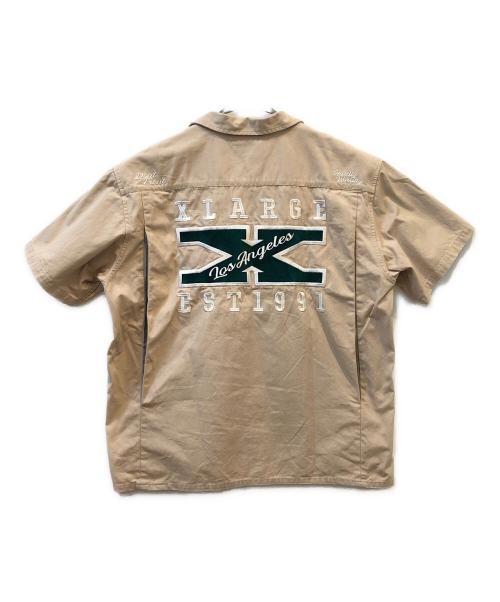 X-LARGE（エクストララージ）X-LARGE (エクストララージ) オープンカラーシャツ ベージュ サイズ:Lの古着・服飾アイテム