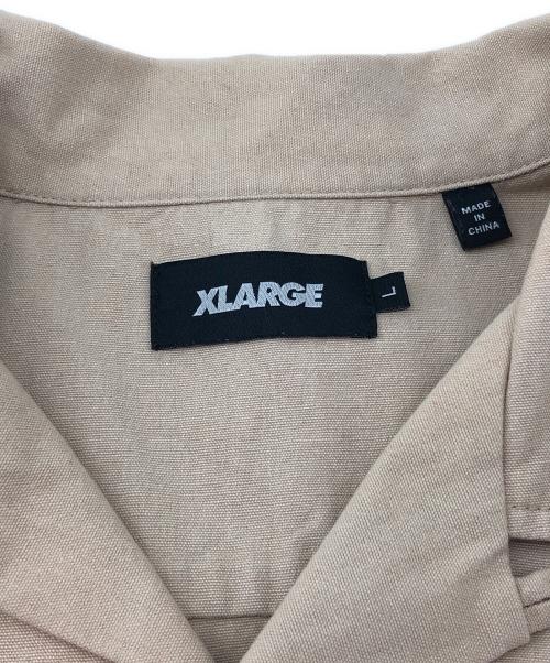 X-LARGE（エクストララージ）X-LARGE (エクストララージ) オープンカラーシャツ ベージュ サイズ:Lの古着・服飾アイテム