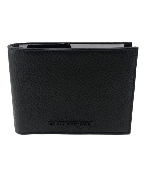 EMPORIO ARMANI（エンポリオ アルマーニ）EMPORIO ARMANI (エンポリオ アルマーニ) ウォレット＆カードホルダー ブラック 未使用品の古着・服飾アイテム