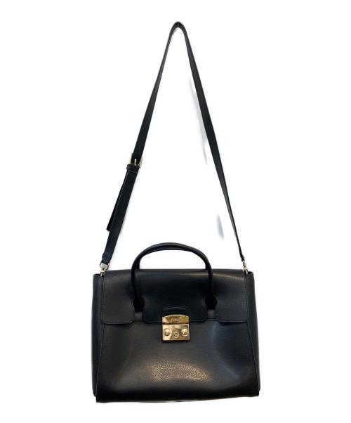 FURLA（フルラ）FURLA (フルラ) 2WAYショルダーバッグ ブラックの古着・服飾アイテム
