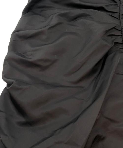darich（ダーリッチ）darich (ダーリッチ) チェーンストラップナイロンロングスカート ブラック サイズ:Freeの古着・服飾アイテム