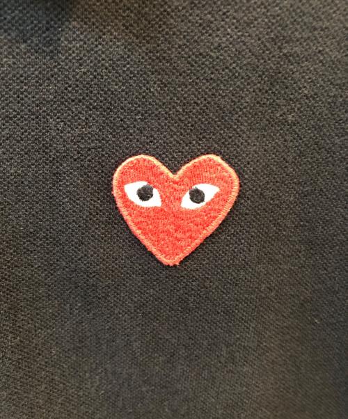 PLAY COMME des GARCONS（プレイコムデギャルソン）PLAY COMME des GARCONS (プレイコムデギャルソン) 半袖ポロシャツ ブラック サイズ:Ｌの古着・服飾アイテム