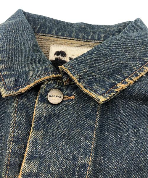 BADWAY（バッドウェイ）badway (バッドウェイ) デニムジャケット インディゴ サイズ:Ｍの古着・服飾アイテム