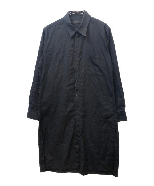 s'yte（サイト）s'yte (サイト) ロングシャツ ブラック サイズ:3の古着・服飾アイテム