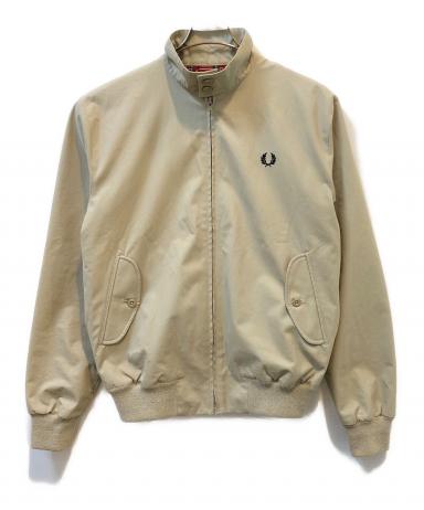 FRED PERRY フレッドペリー ハリントンジャケット ベージュ S 中古・古着通販】FRED PERRY (フレッドペリー) ハリントンジャケット