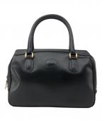 GUCCIグッチ）の古着「レザーハンドバッグ」｜ブラック