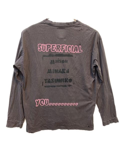 Maison MIHARA YASUHIRO（メゾン ミハラ ヤスヒロ）Maison MIHARA YASUHIRO (メゾン ミハラ ヤスヒロ) 長袖カットソー グレー サイズ:48の古着・服飾アイテム