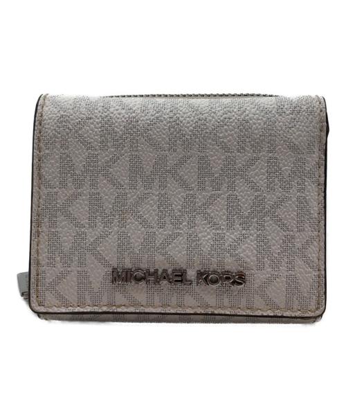 MICHAEL KORS（マイケルコース）MICHAEL KORS (マイケルコース) 3つ折り財布 ホワイト サイズ:不明の古着・服飾アイテム