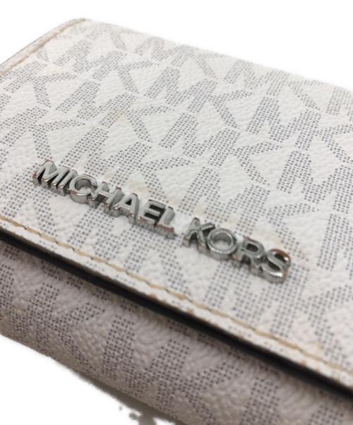 MICHAEL KORS（マイケルコース）MICHAEL KORS (マイケルコース) 3つ折り財布 ホワイト サイズ:不明の古着・服飾アイテム