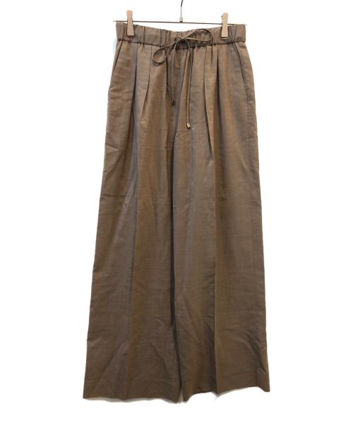ebure（エブール）EBURE (エブール) ワイドパンツ ベージュ サイズ:36の古着・服飾アイテム