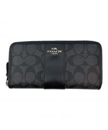 COACH（コーチ）の古着「長財布」｜グレー×ブラック