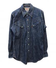 LEVI'S（リーバイス）の古着「ウエスタンデニムシャツ 90S 香港製」｜ブルー