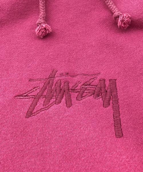 stussy（ステューシー）stussy (ステューシー) プルオーバーパーカー ピンク サイズ:Ｌの古着・服飾アイテム