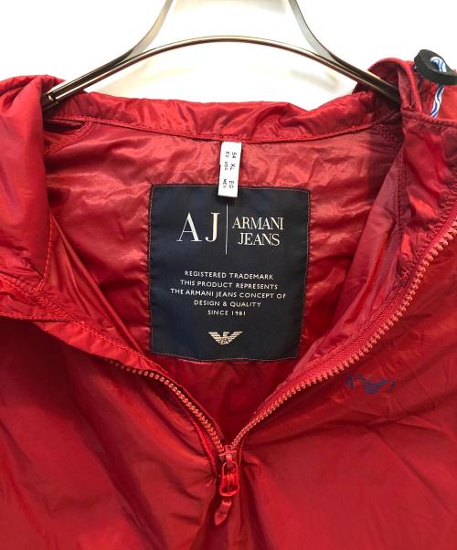 ARMANI JEANS（アルマーニジーンズ）ARMANI JEANS (アルマーニジーンズ) アノラックパーカー レッド サイズ:XLの古着・服飾アイテム